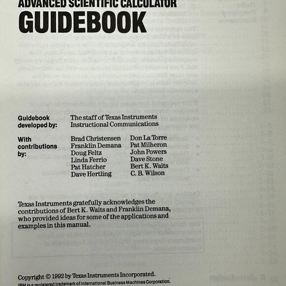 Texas Instruments TI-85 Advanced Scientific Calculator with Guidebook - Picture 10 of 13